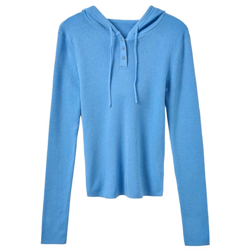Women s Slim-Fit Hooded Knit Pullover L