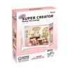 ROBOTIME Rolife 3D Puzzle Honigtee-Lounge DIY Miniatur-Laden-Bausatz (DWS02B) | Mini Super Creator Teeladen