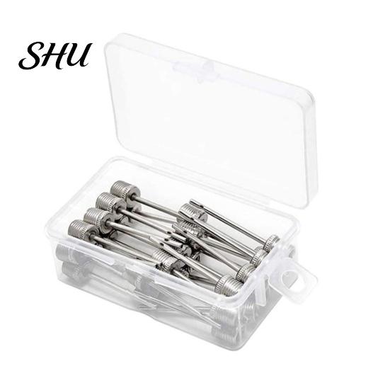 Rugby Pump Pin 1 Set Needle Easy to Pierce Polished Unbreakable Ball Inflation Stainless Steel Basketball Football Air Sports