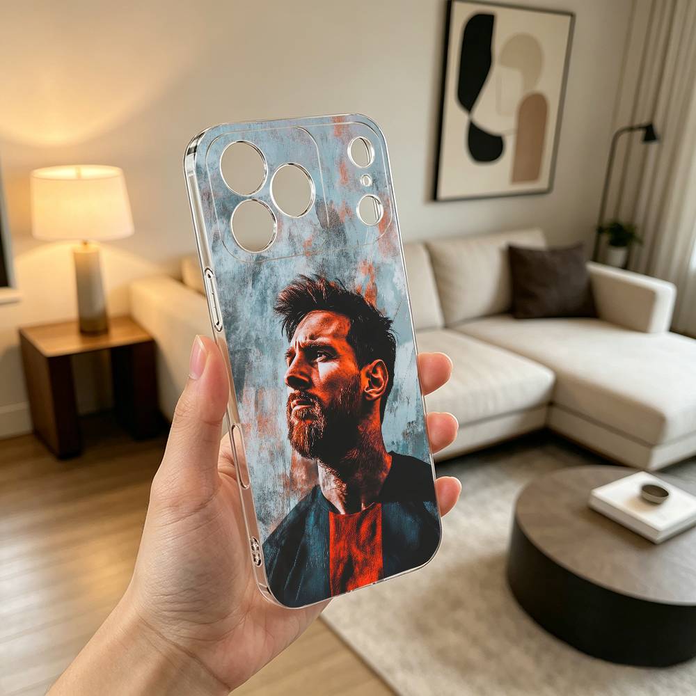 LIONEL Лео Месси-i F-Football Чехол для телефона для iPhone 17 16 15 14 13 12 11 Mini Pro Max Plus Прозрачная крышка iPhone16pro