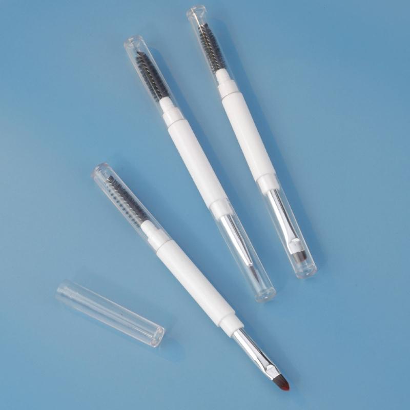 Eyebrow Brush with Soft Bristles for Natural Makeup Looks Double Ended Eyeliners Makeup Brush Lip Cosmetic Brushes