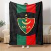 MCA MOULOUDIA LOGO Print Flannel Blanket High Quality Warm Comfortable Cover for All Seasons Perfect for Gifts Home Decor