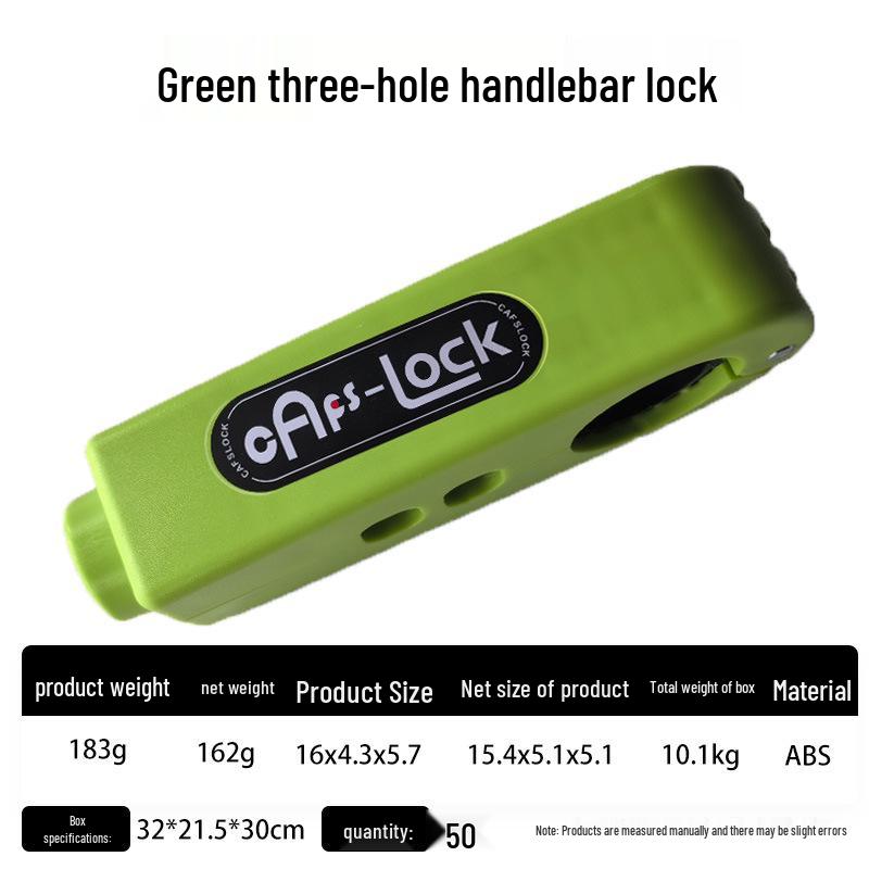 Universal Anti-Theft Throttle & Handlebar Lock for Electric Cars, Scooters, and Motorcycles