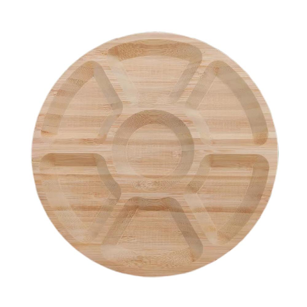 Thickened Tea Tray Bamboos Tea Platter Light‑weight Fruit Dish Table Top Decoration