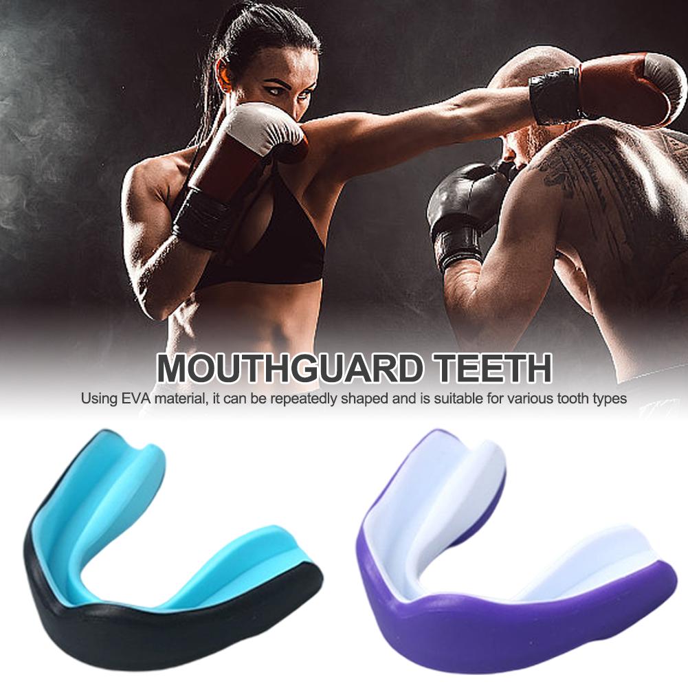 Sport Teeth Guard Cover Boxing Mouthguard EVA Thickened Mouth Guard Anti-slip Teeth Protector for Sanda MMA Karate Taekwondo