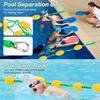 Pool Divider Rope Float 16.4Ft Swimming Pool Safety Divider String Lane String With Stainless Hooks Effective Visibility