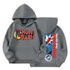 Kids' Long Sleeve Loose Fit Pullover Hoodie with and Print