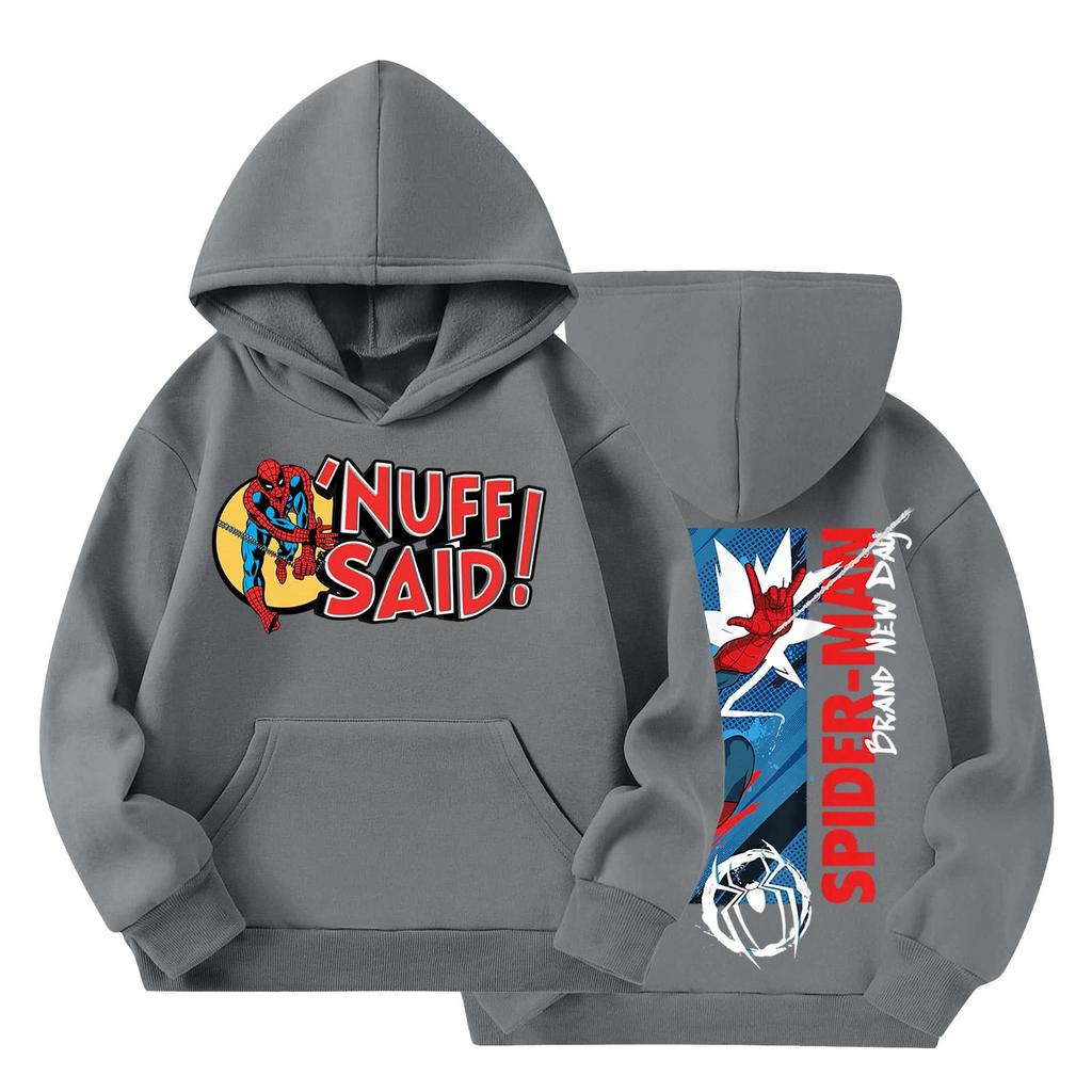 Kids' Long Sleeve Loose Fit Pullover Hoodie with and Print