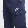 Nike Knitted Sports Pants Sportswear Club Logo Embroidery Tapered Loose Kids Pants Navy-Blue CQ4298-410