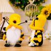 Gnome Ornament Bee Day Theme Soft Texture High Resilience Stuffed Non-shedding Sunflower Tentacle Faceless Doll Home Decoration TY