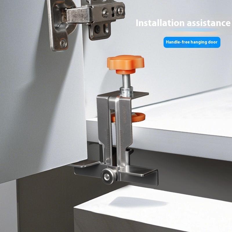 Cabinet Door Mounting Jig Cabinets Frame Clamp Household Hidden Door Stainless Steel Mounting Support Woodworking Tool