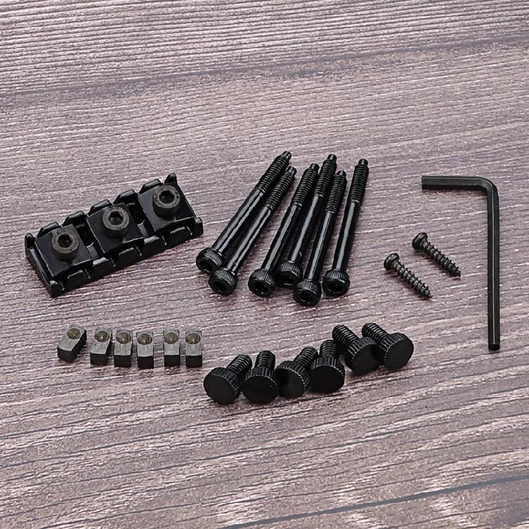 Electric Guitar String Locking Nut  Guitar Lock Nut with Screws and Wrench Electric Guitar Lock Nut Guitar Accessories