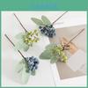 Artificial Blueberry And Green Faux Flower Arrangement For Home Decor And Wedding Centerpieces
