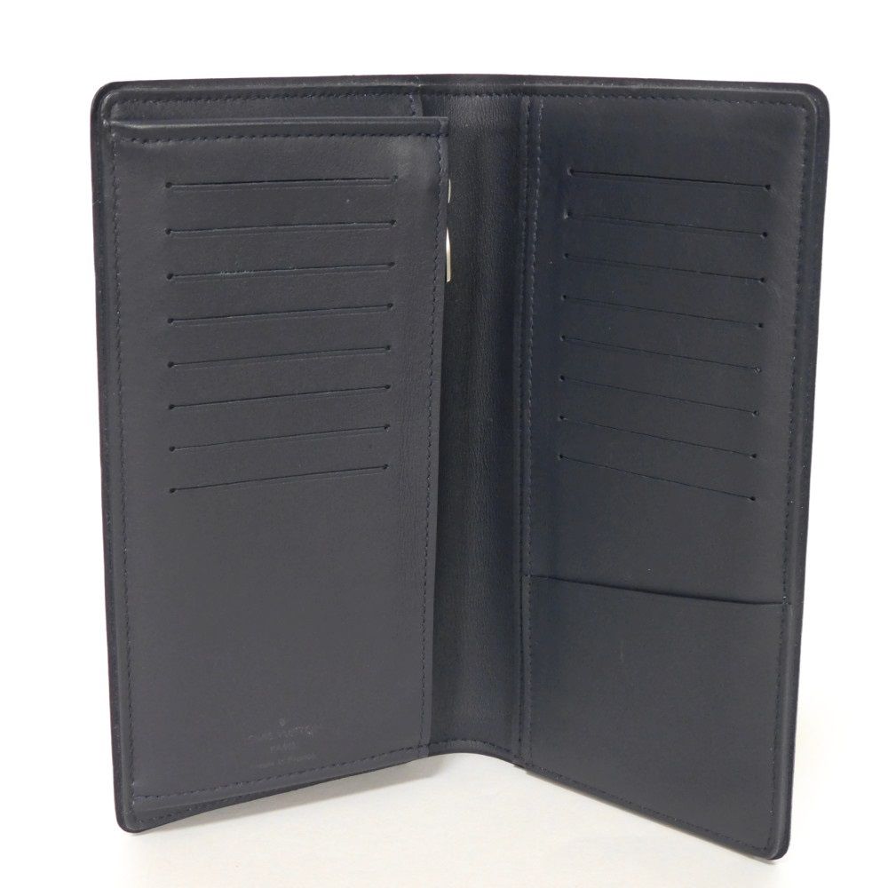 Used 12564 Portefeiulle Braza N63506 7940 New Logo White Navy Bifold Damier Coast Blue Marine Men's from Japan AUTHENTIC