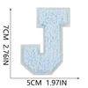 Xiao Tian Colorful 7cm Chenille A-Z Alphabet Embroidered Cloth Patch for Bags