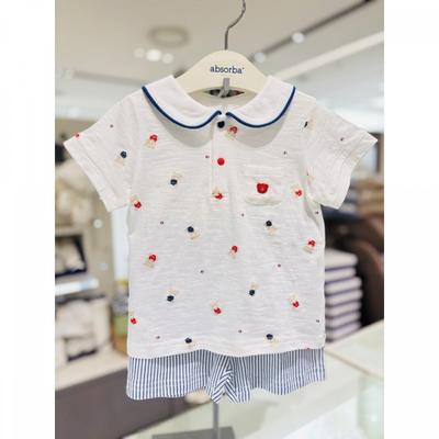 Bebe Short Sleeve Set White Ivory  A1313011 
