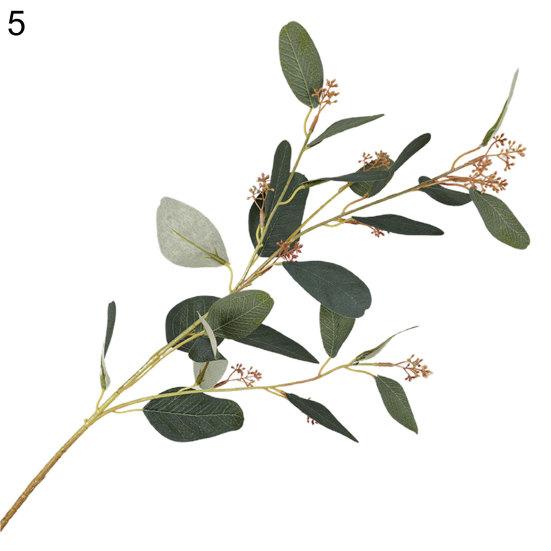 Konstgjorda eukalyptusblad Falsk blomma Växt Bröllop Hem Café Party Dekor