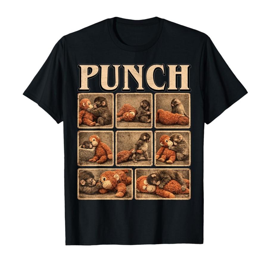 

Cute Monkey Punch Baby T-shirt For Men Women 100% Cotton T Shirts Short Sleeve Tops 0225-2 - Men s Summer Cotton Graphic Tee S разноцветный