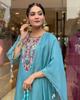 Indian Women Designer Kurta Pant Dupatta Set Bollywood Top Tunic Kurti Salwar Suit Dress