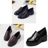Womens Loafer Sneakers With Low Block Heel For Casual Daily Wear