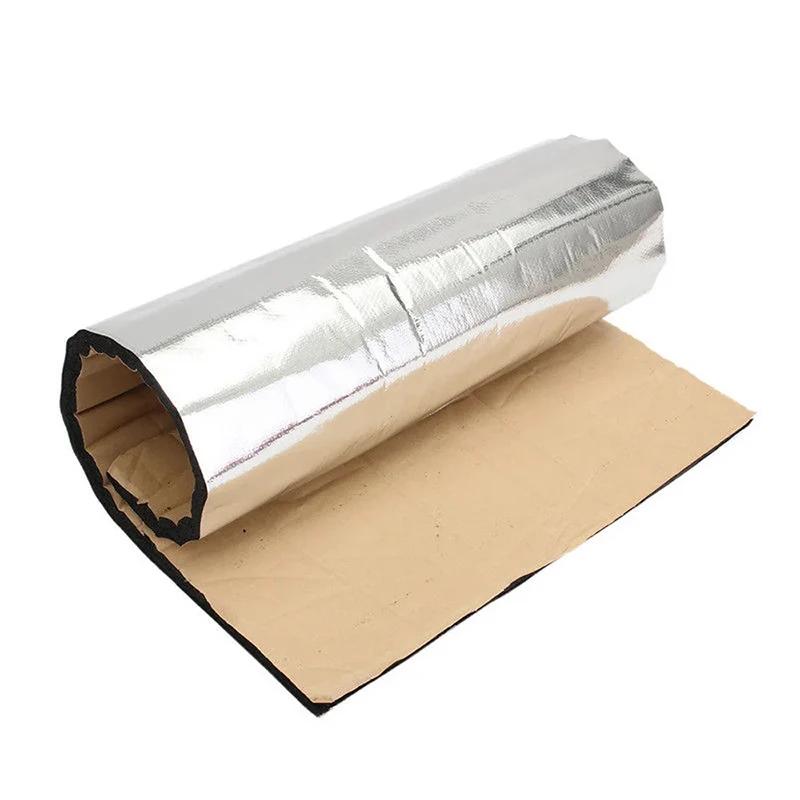 Fireproof Heat Insulation Mats Hood Soundproofing 5mm Aluminium Foil Self-adhesive Backing Door Collision Avoidance Tape