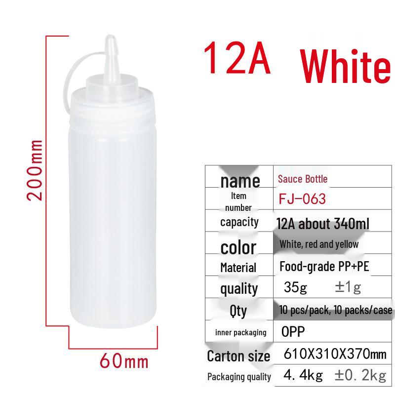 Single-Hole & Three-Hole Squeeze Sauce Bottle for Ketchup & Salad Dressing with Pointed Mouth