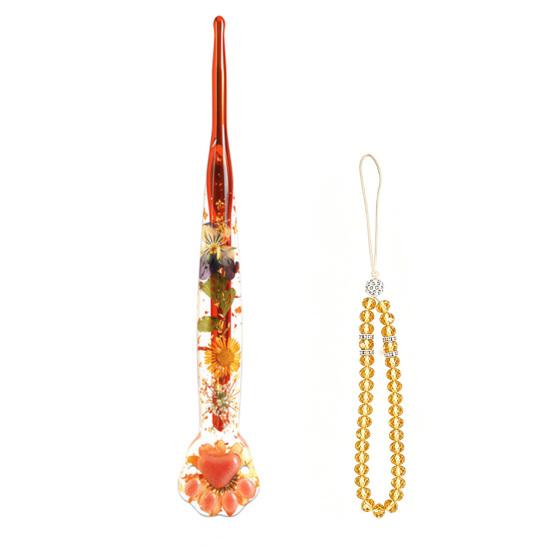 Floral Resin Crochet Hook Dried Flower Clear Handle Crochet Hook 1 Pc