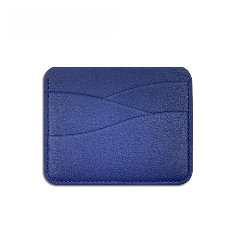 4 Card Slots Wavy Thick Pvc Leather Card Holder Card Holder Large-capacity Soft Leather Card Holder Ins Female