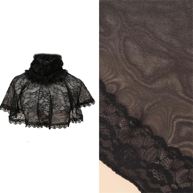 Lace Ruffled Collar Perfect For Cosplay, Stage Performances, And Costume Party Halloween Photo Props