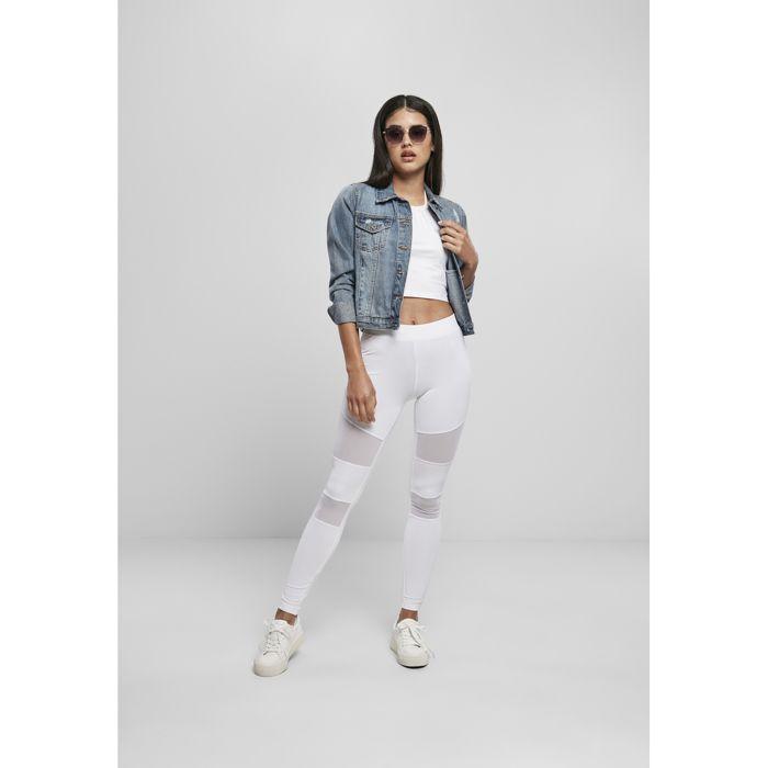 Legging femme - URBAN CLASSICS - Tech Mesh - Blanc - Confort optimal - Liberté de mouvement