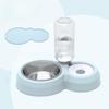 Dual Automatic Pet Feeder Bowl For Dogs And Cats Non Spill Plastic Water And Food Dispenser With Stand