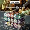 Set di Fiches per la Sala Mahjong e Giochi di Carte del Texas