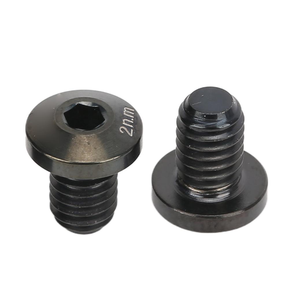 4Pcs Road Bike Brakes Screws Titanium Alloy Durable Rustproof Polishing Grinding Accurate Thread Road Bike Rotor Bolts Black