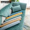 Autumn and Winter New Dutch Velvet Solid Color Super Soft Sofa Cushion Modern Simple Anti-slip Sofa Cushion Cover