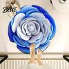 Realistic Decorative Rug Shape Entrance Absorbent Non-Slip Bath Mat 3D Flower Floor Three-dimensional for Living