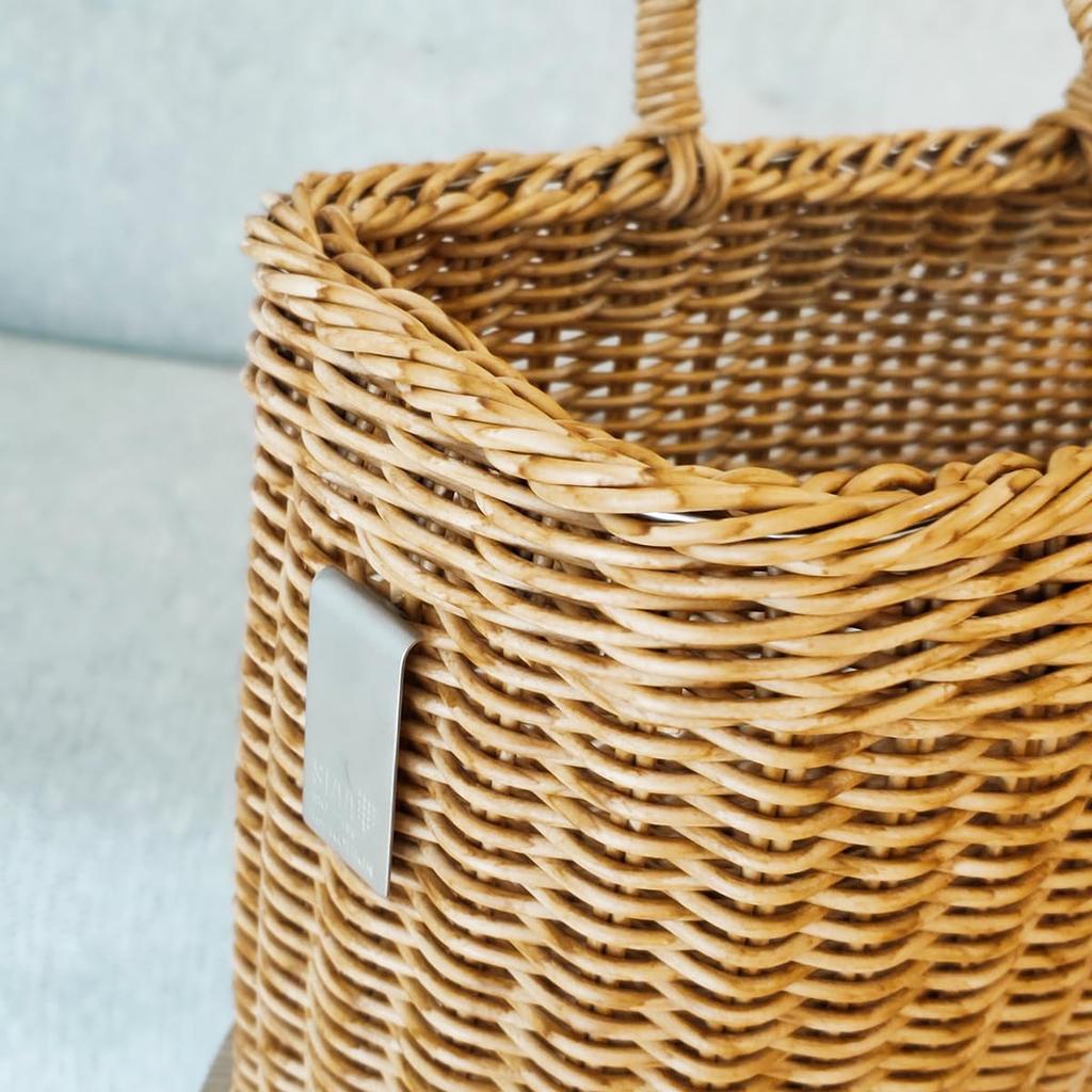 Kleane Lattan Washable SIAA for Guest Bath Size Rattan Basket Storage Spa Bath Hot Rattan Easy To Commercial Facility Household 3P037RA Basket,