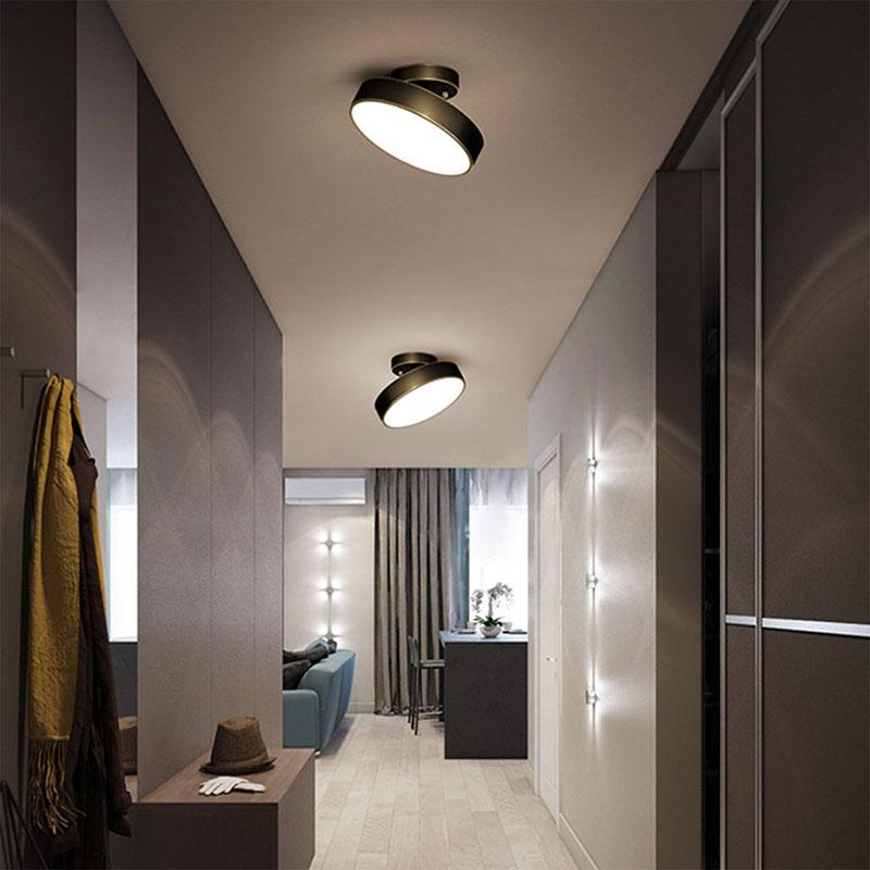Moderní LED stropní svítidla Nodic Home Decor Doplňky do ložnice Obývací pokoj Jídelna Lampy do chodby Kulaté měděné dekorační svítidlo