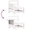 Garden Sofa with Armrests and Side Table Solid Pine Wood