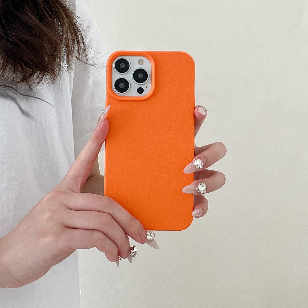 Koreanischer INS Schlichter Weicher Fall mit Kunstledertextur Kompatibel mit iPhone 16 Pro Max Handyhülle Apple 17 Neues Modell 14/15