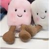 Plush Cat Cotton Candy Two Tone Cute Soft Two Tone Keychain Bag Pendant Plush Accessories Doll Car Pendant Holiday Gift