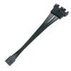 13.5cm PWM Fan Splitter Cable Professional Tinned Copper Wide Compatibility 1 to 2 4 Pin PWM Fan Extension Cable for Desktop