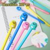 20Pcs Wholesale Creative Cartoon Soft Rubber Dinosaur Gender-neutral Pen, Student Cute Styling Signature Pen Office Supplies