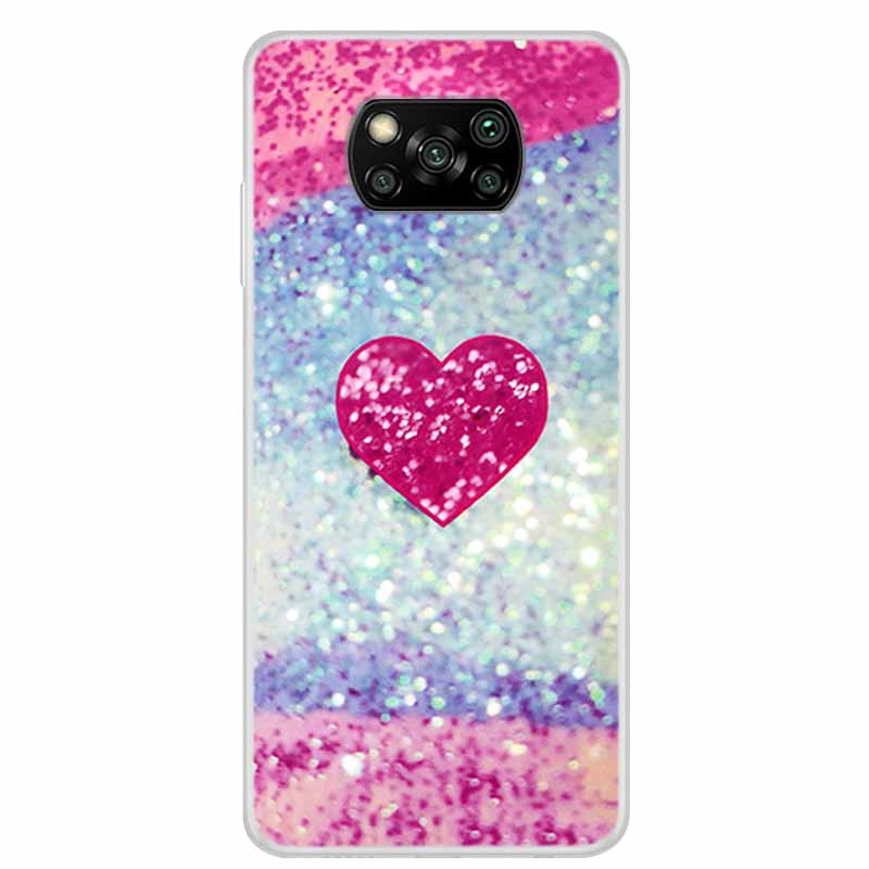 Phone Case For Xiaomi Poco X3 Pro Marble Patterns Back Cases Poco M6 Pro 4G F6 F5 F3 X6 X5 Transparent Soft Bumper Cover Fundas