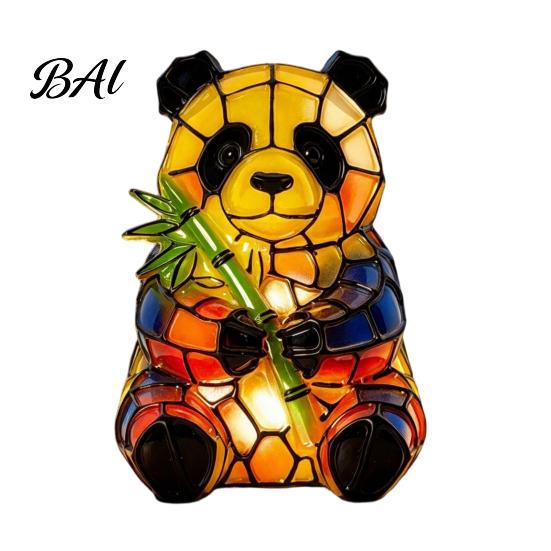 Unique Animal Shaped Desk Light Vintage Stained Glass Style Lamp, Cute Night Light, Decorative Cozy Warm for Reading Lamp Bedroom Bedside Kids