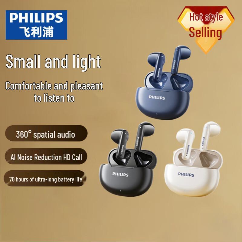Philips TAT1199 True Wireless Semi-In-Ear Bluetooth Earbuds