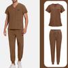 Mens' Comfortable And Casual Solid Color Short Sleeved Pants Protective Suit Set