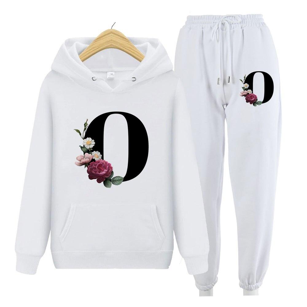 Women Sweatshirt Long Sleeve Hoodies Harajuku Hoodie Vintage Letters Print Sweatshirts Two Piece Sets Hoodies