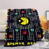 1 Stück Pacman-Print Flanelldecke, Hohe Qualität, Bequem für alle Jahreszeiten, Heimdekoration, Wärme und Komfort, Perfekt für Geschenke