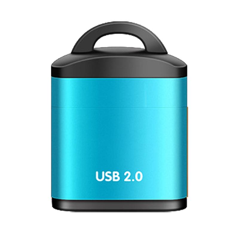 

Устройство чтения карт Micro Sd/tf с брелком, мини-портативная высокоскоростная карта памяти USB2.0 для мобильного телефона синий
