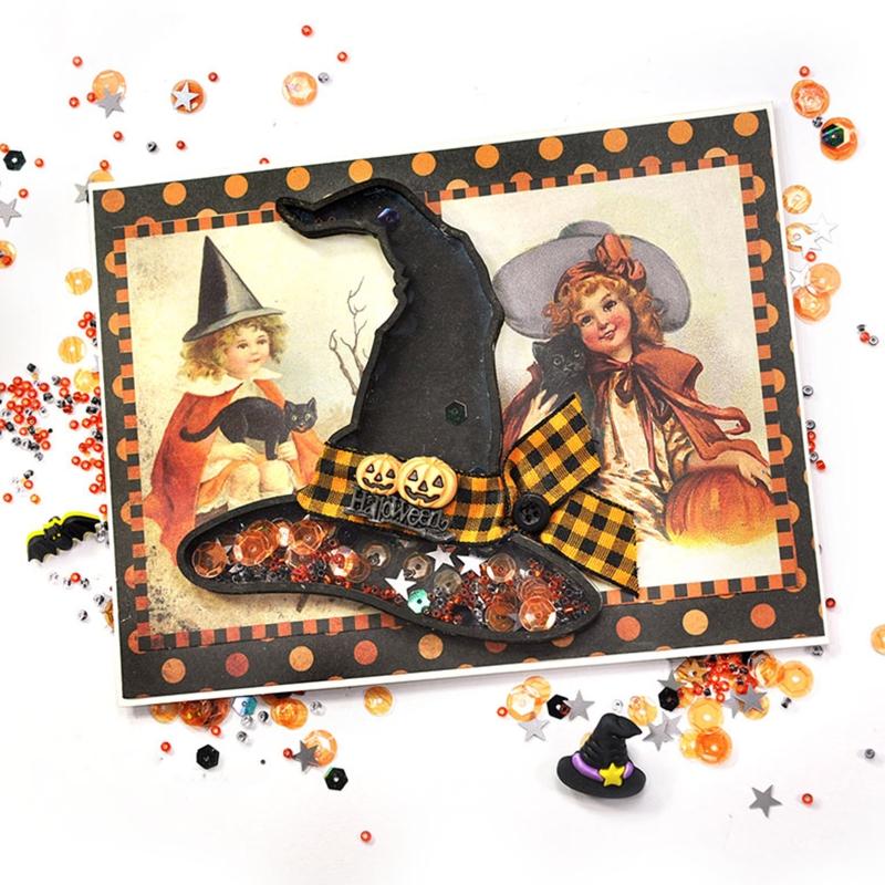 Halloween Hexenhut Metall-Stanzformen Fotoalbum Journal Tagebuch Dekoration